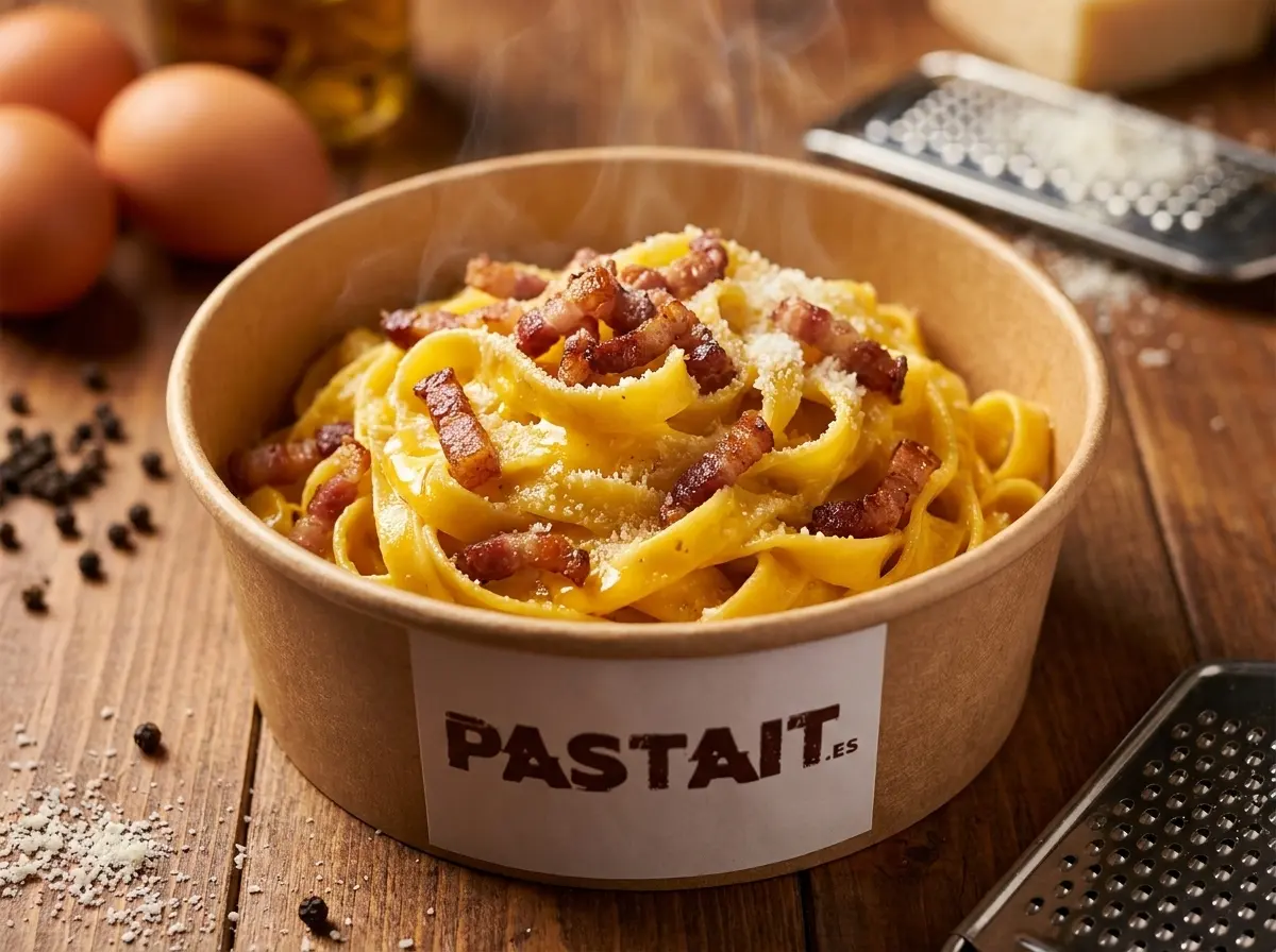 Bol de PASTAIT con carbonara